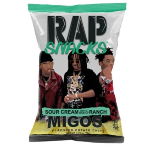 Rap Snacks Sour Cream with a dab of Ranch Migos